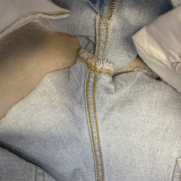 Levi's 501XX Shorts Women's 27 (4) Light Blue 2.5" Short Button Fly 80s Summer - Picture 7 of 13